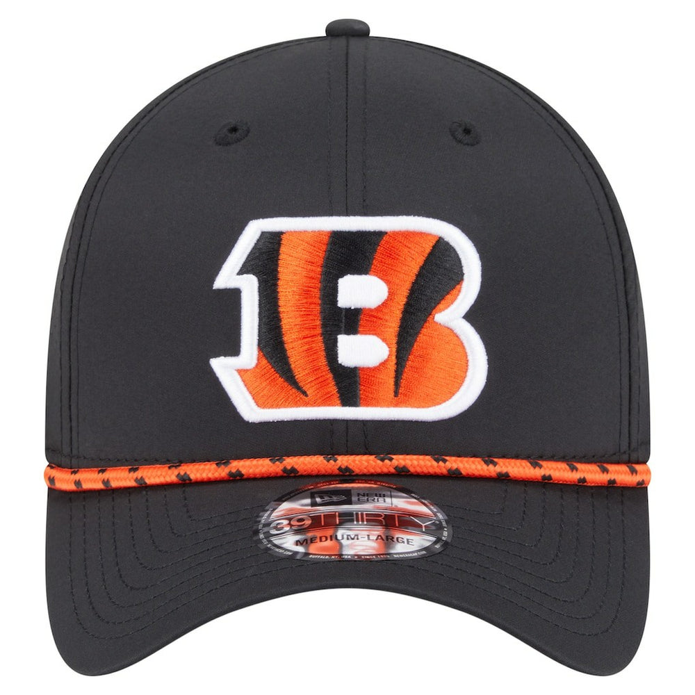Cincinnati Bengals New Era Perforated 39THIRTY Flex Hat - Black Hats