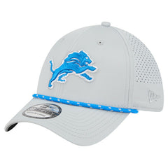 Detroit Lions New Era Perforated 39THIRTY Flex Hat - Blue Hats
