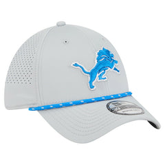 Detroit Lions New Era Perforated 39THIRTY Flex Hat - Blue Hats