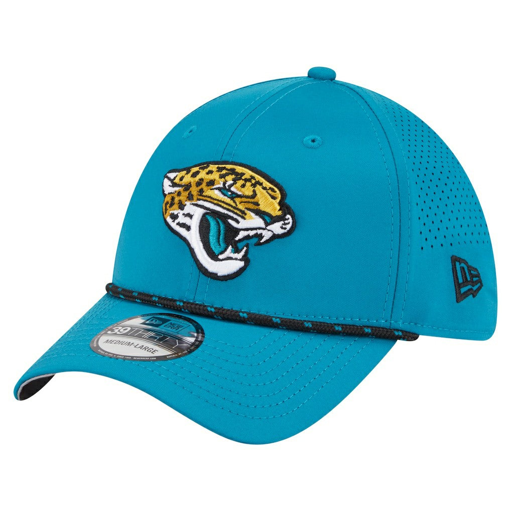 Jacksonville Jaguars New Era Perforated 39THIRTY Flex Hat - Teal Hats