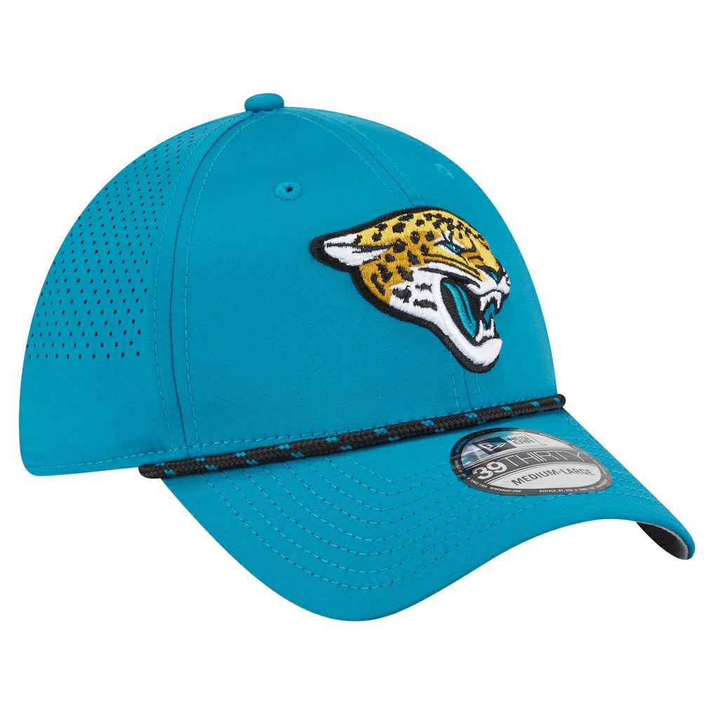 Jacksonville Jaguars New Era Perforated 39THIRTY Flex Hat - Teal Hats