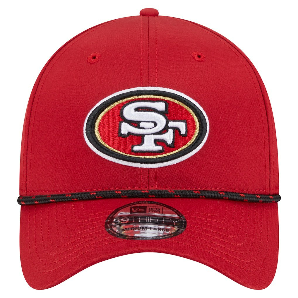San Francisco 49ers New Era Perforated 39THIRTY Flex Hat - Scarlet Hats