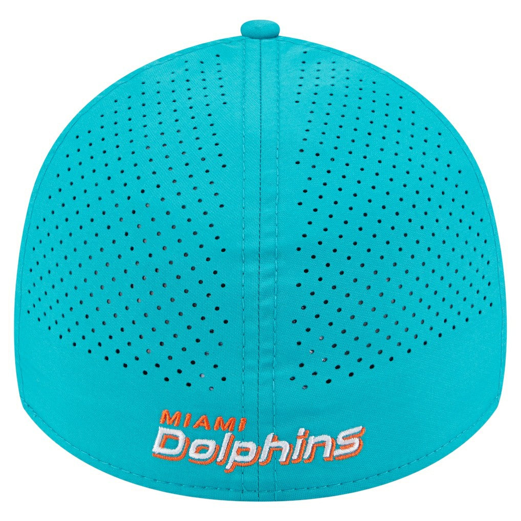 Miami Dolphins New Era Perforated 39THIRTY Flex Hat - Aqua Hats