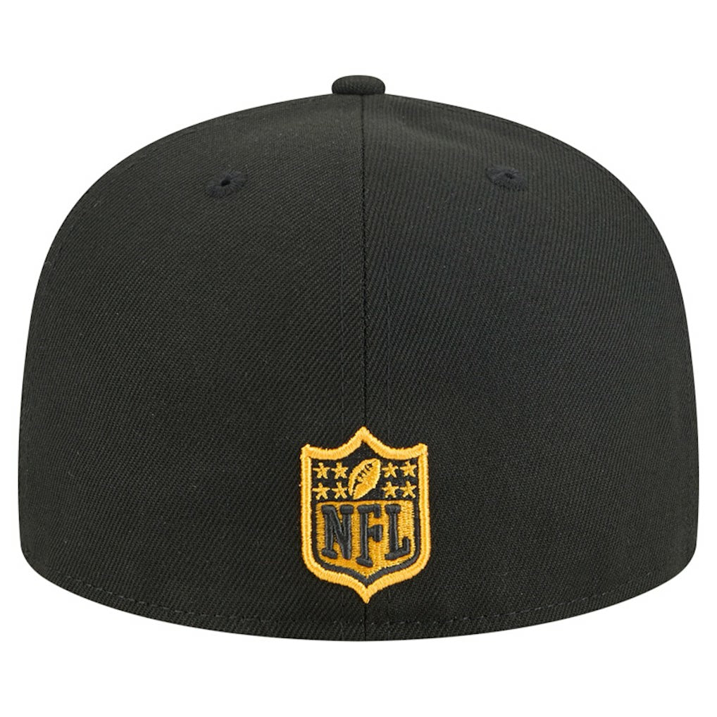 Pittsburgh Steelers New Era Tri-Hit 59FIFTY Fitted Hat - Black Hats