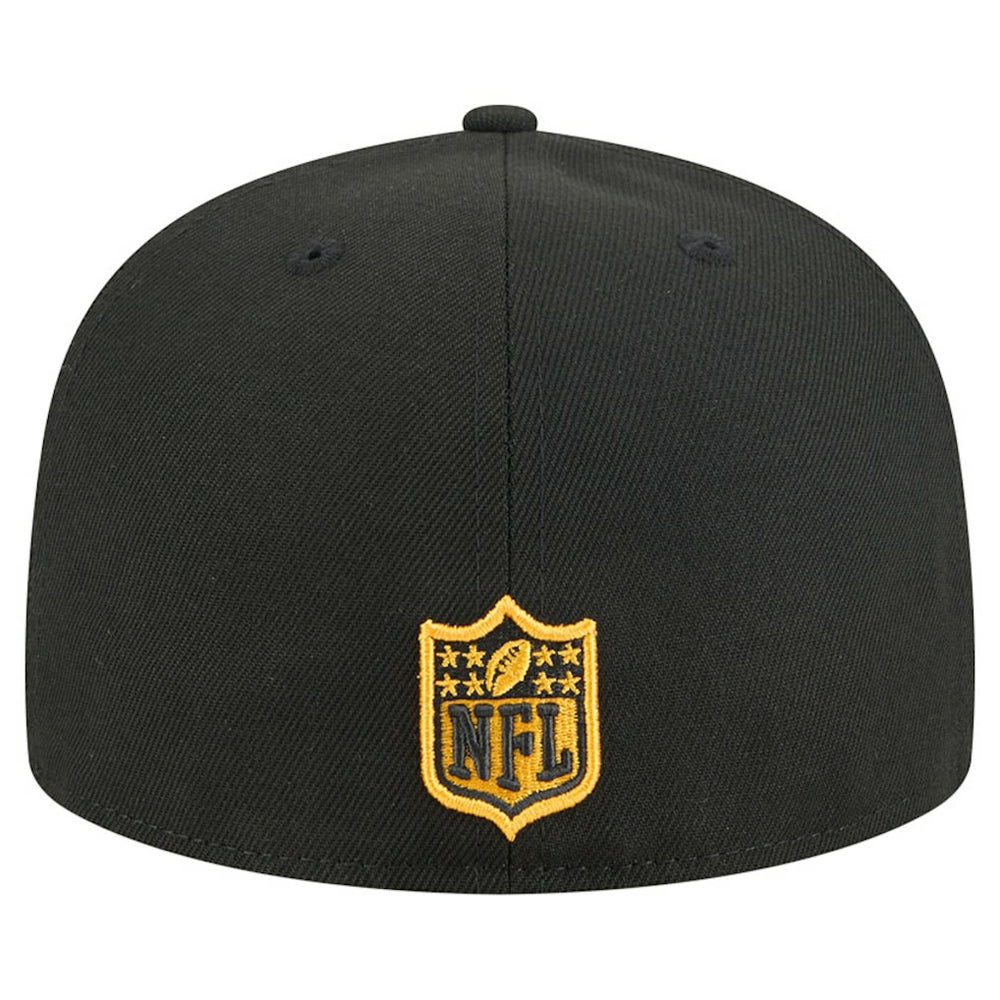 Pittsburgh Steelers New Era Tri-Hit 59FIFTY Fitted Hat - Black Hats