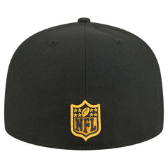Pittsburgh Steelers New Era Tri-Hit 59FIFTY Fitted Hat - Black Hats