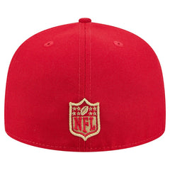 San Francisco 49ers New Era Tri-Hit 59FIFTY Fitted Hat - Scarlet Hats