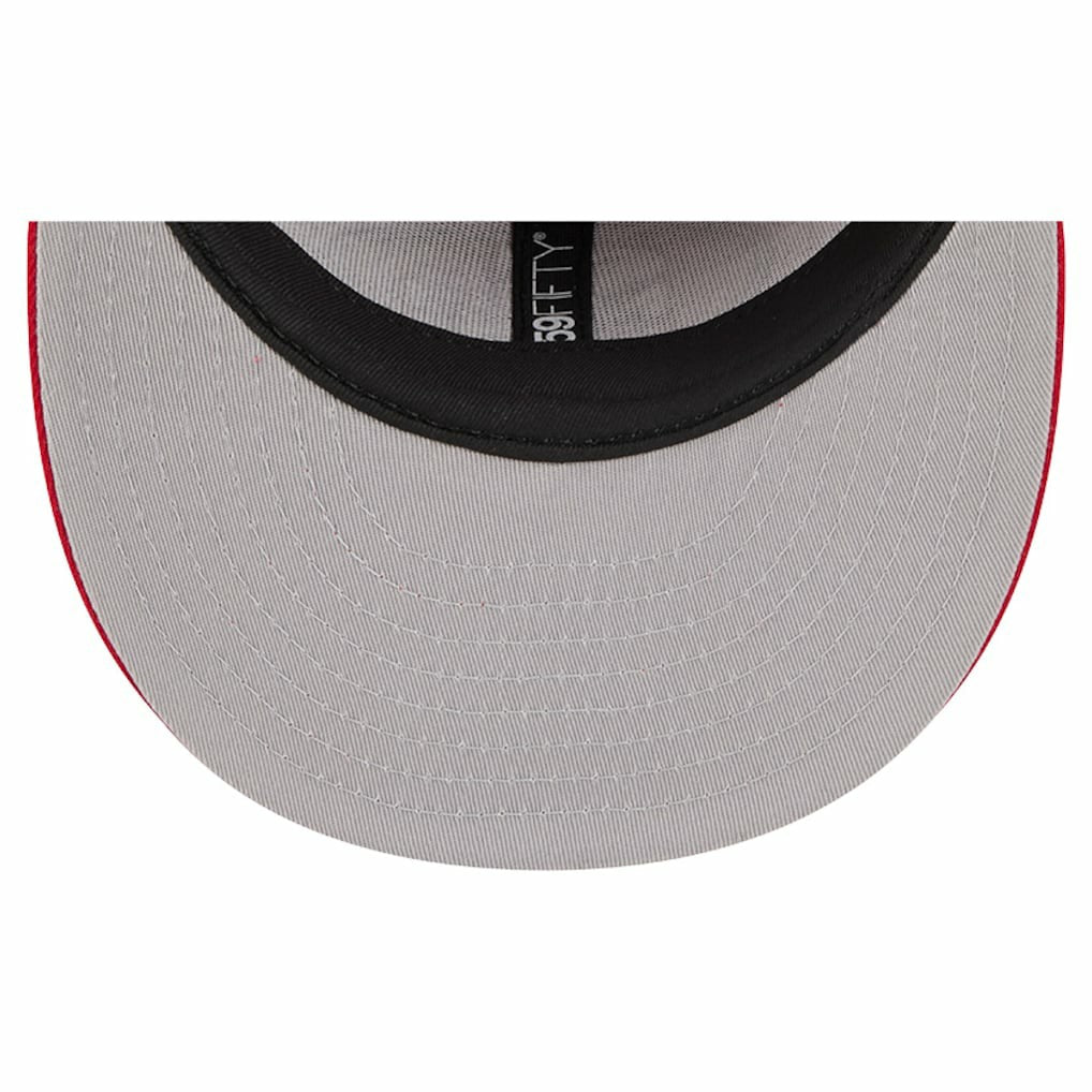 San Francisco 49ers New Era Tri-Hit 59FIFTY Fitted Hat - Scarlet Hats