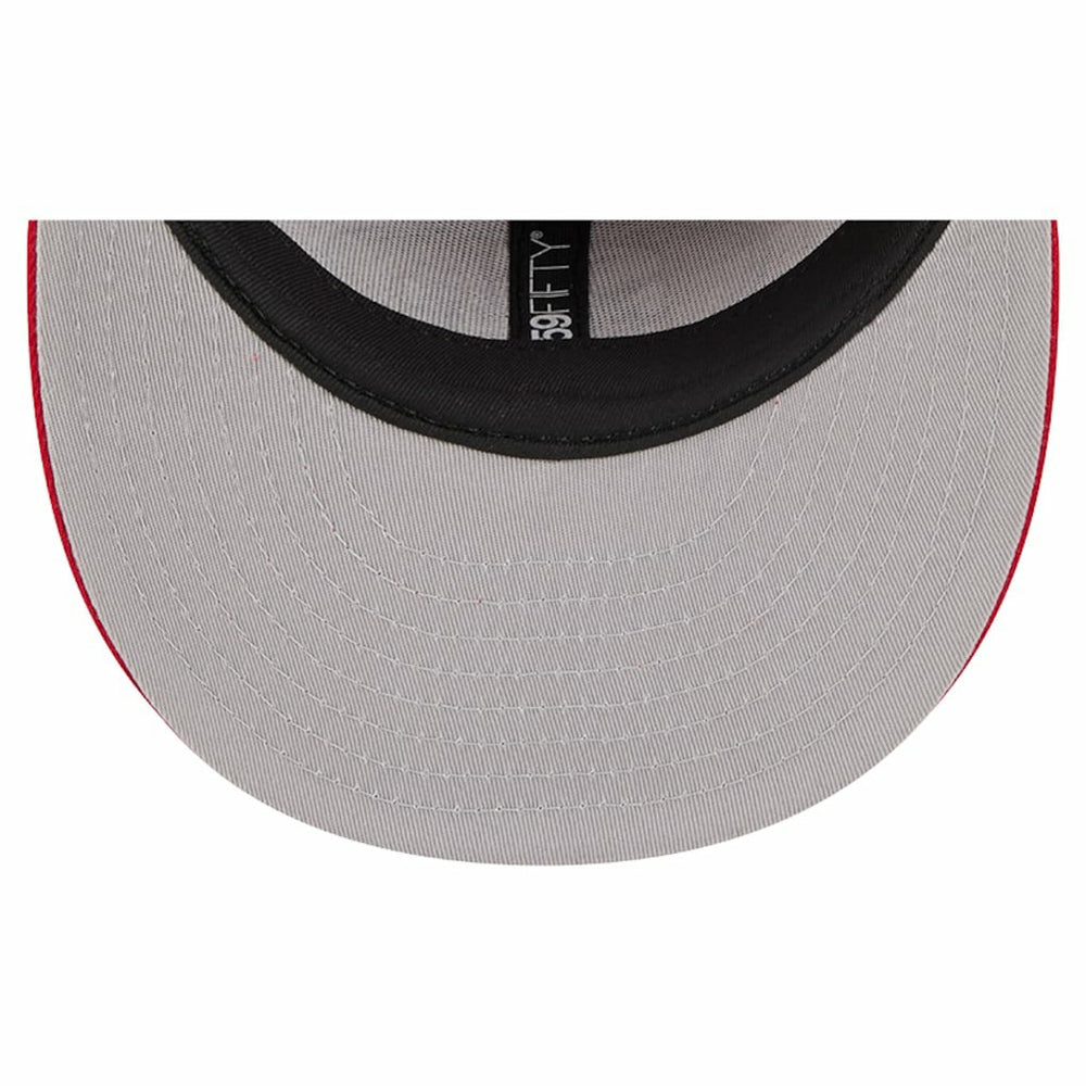 San Francisco 49ers New Era Tri-Hit 59FIFTY Fitted Hat - Scarlet Hats