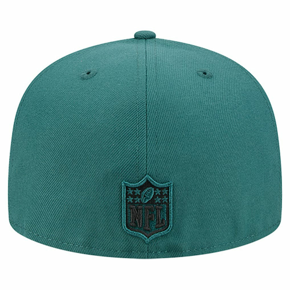 Philadelphia Eagles New Era Tri-Hit 59FIFTY Fitted Hat - Midnight Green Hats