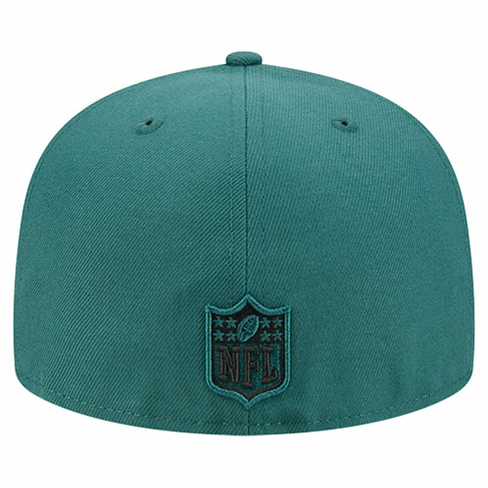 Philadelphia Eagles New Era Tri-Hit 59FIFTY Fitted Hat - Midnight Green Hats