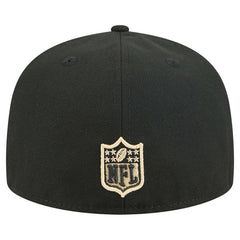 New Orleans Saints New Era Tri-Hit 59FIFTY Fitted Hat - Black Hats