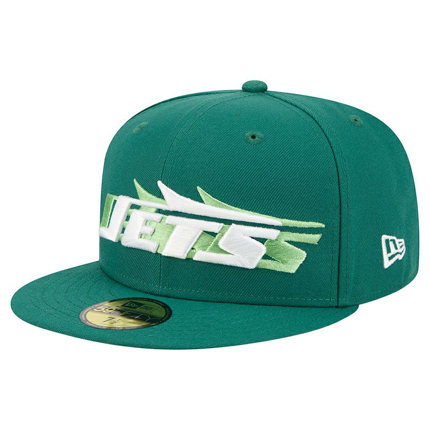 New York Jets New Era Tri-Hit 59FIFTY Fitted Hat - Green Hats