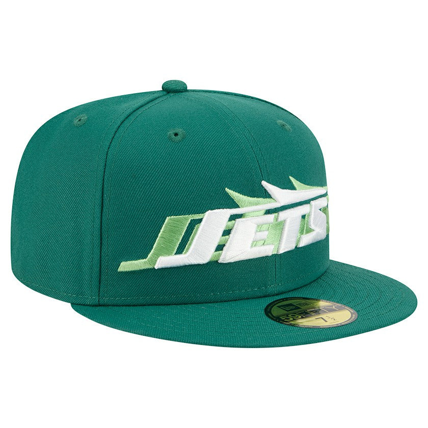 New York Jets New Era Tri-Hit 59FIFTY Fitted Hat - Green Hats