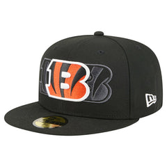 Cincinnati Bengals New Era Tri-Hit 59FIFTY Fitted Hat - Black Hats