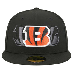 Cincinnati Bengals New Era Tri-Hit 59FIFTY Fitted Hat - Black Hats