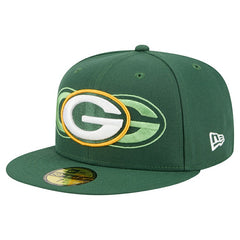 Green Bay Packers New Era Tri-Hit 59FIFTY Fitted Hat - Green Hats