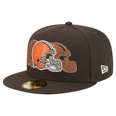 Cleveland Browns New Era Tri-Hit 59FIFTY Fitted Hat - Brown Hats