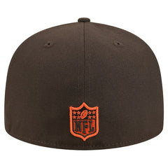 Cleveland Browns New Era Tri-Hit 59FIFTY Fitted Hat - Brown Hats