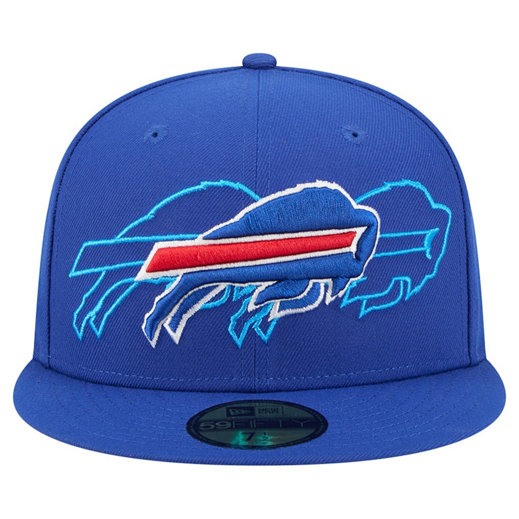 Buffalo Bills New Era Tri-Hit 59FIFTY Fitted Hat - Royal Hats