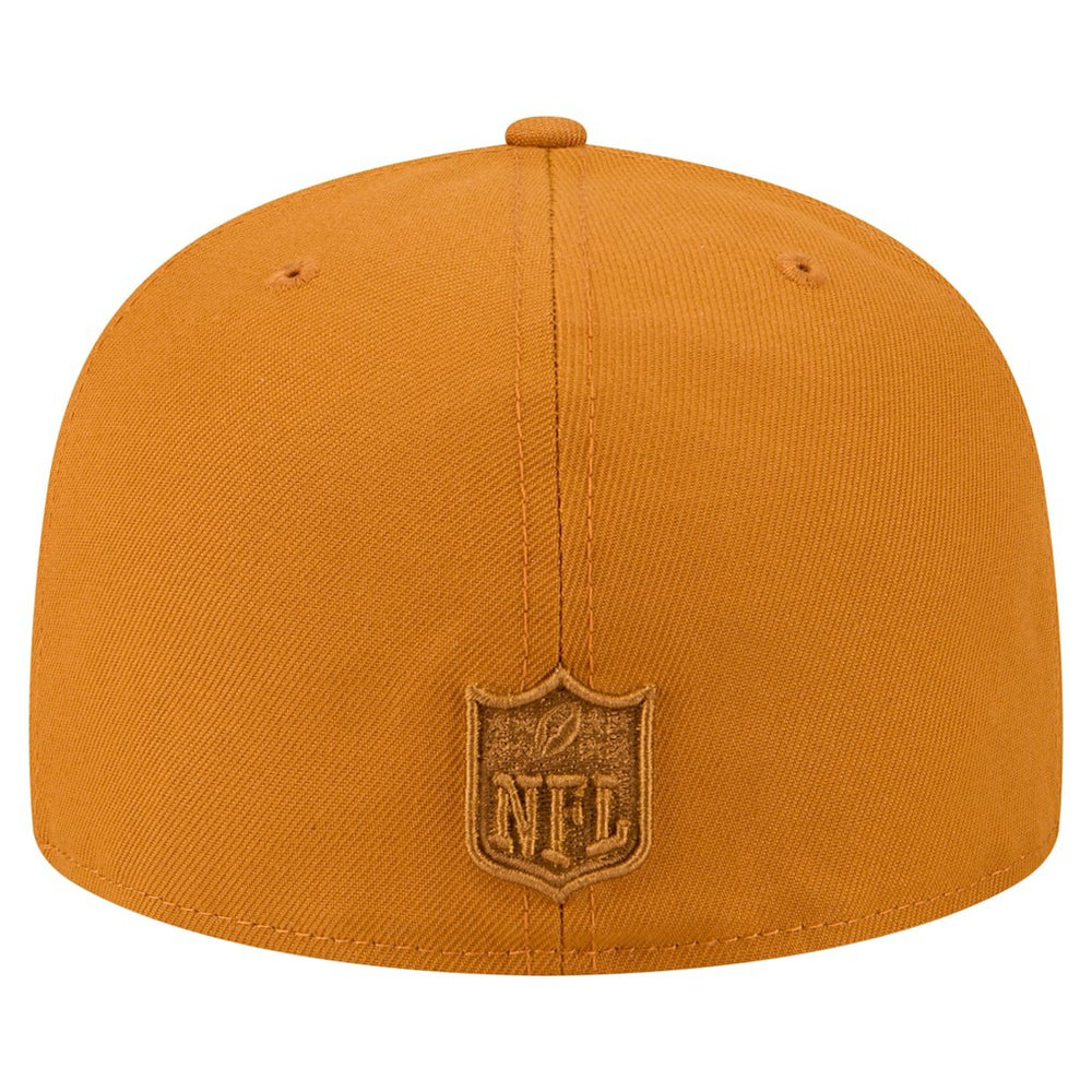 Miami Dolphins New Era Color Pack A-Frame 59FIFTY Fitted Hat - Brown Hats