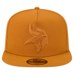Minnesota Vikings New Era Color Pack A-Frame 59FIFTY Fitted Hat - Brown Hats