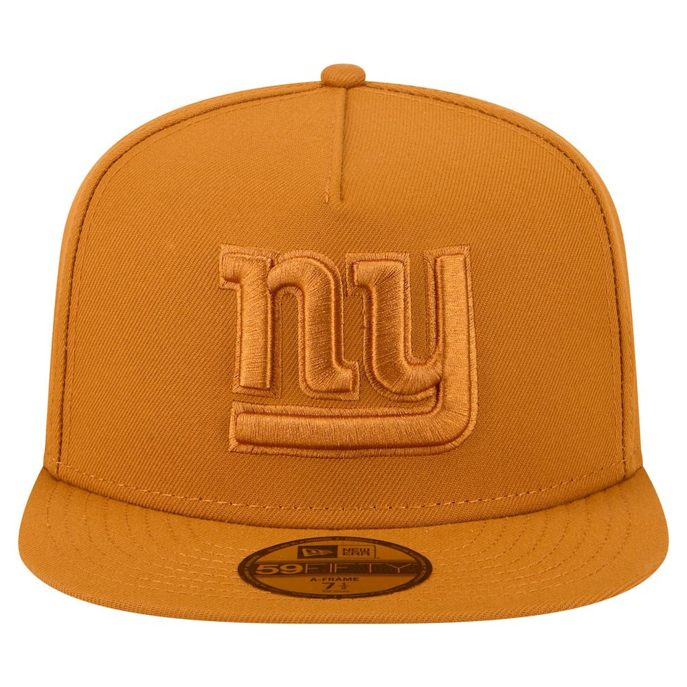 New York Giants New Era Color Pack A-Frame 59FIFTY Fitted Hat - Brown Hats