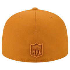 Detroit Lions New Era Color Pack A-Frame 59FIFTY Fitted Hat - Brown Hats