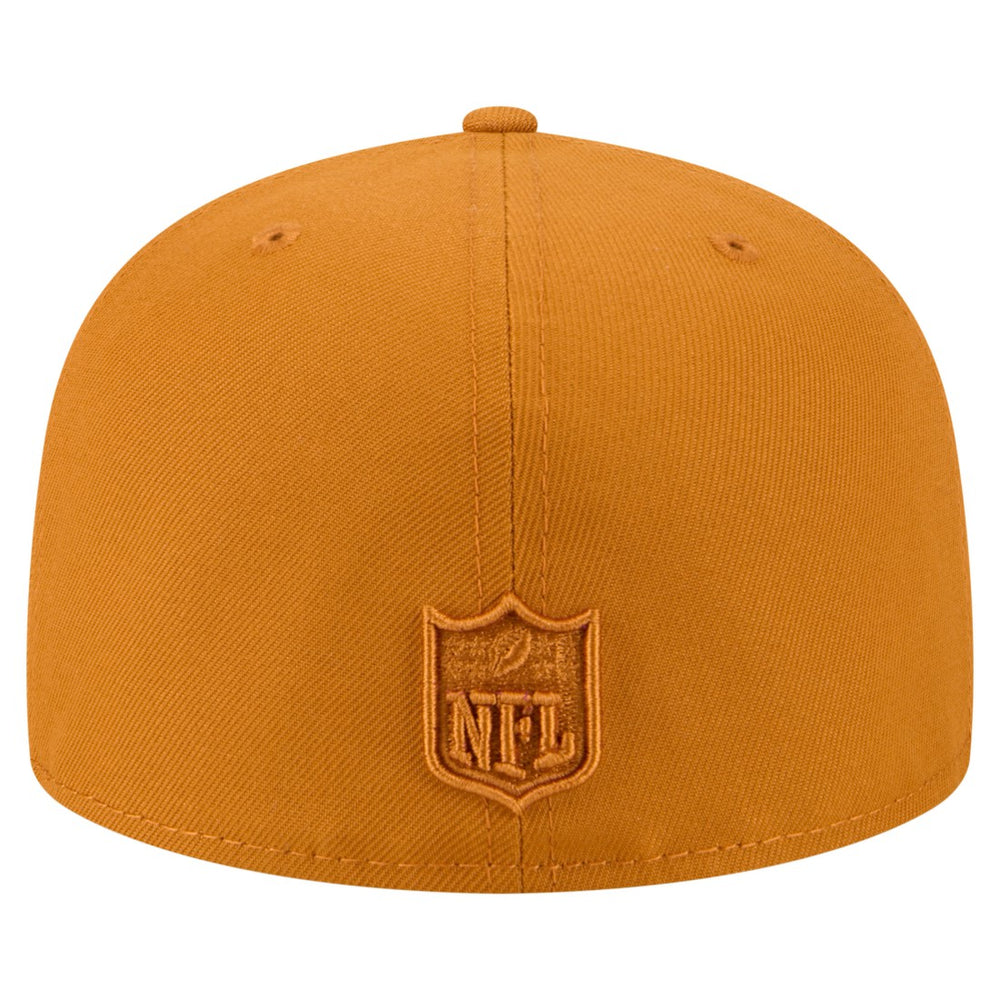 Green Bay Packers New Era Color Pack A-Frame 59FIFTY Fitted Hat - Brown Hats