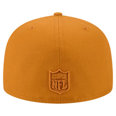 Green Bay Packers New Era Color Pack A-Frame 59FIFTY Fitted Hat - Brown Hats