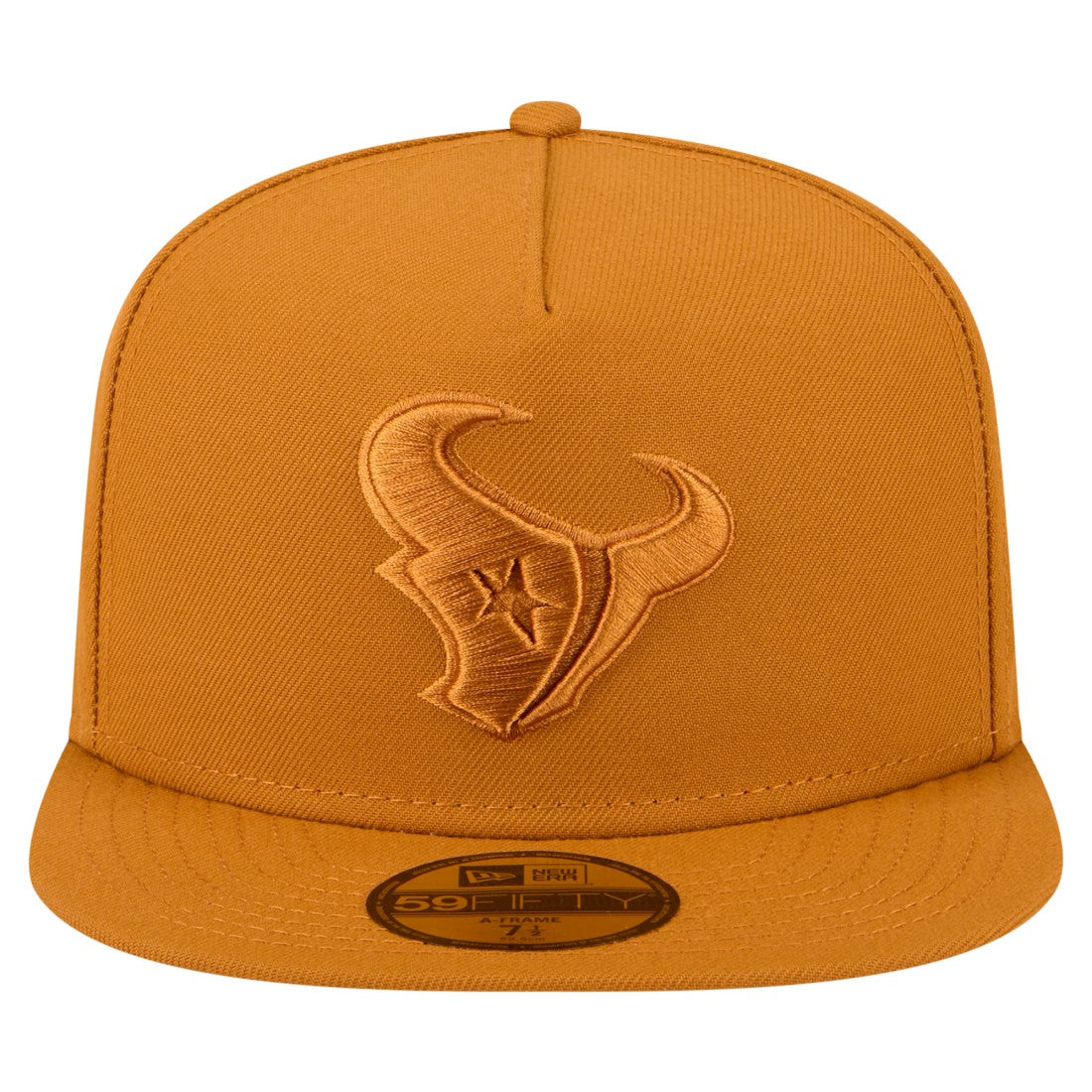 Houston Texans New Era Color Pack A-Frame 59FIFTY Fitted Hat - Brown Hats
