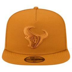 Houston Texans New Era Color Pack A-Frame 59FIFTY Fitted Hat - Brown Hats