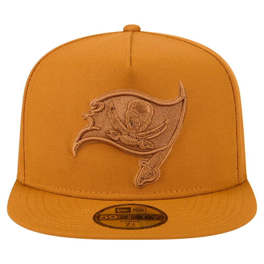 Tampa Bay Buccaneers New Era Color Pack A-Frame 59FIFTY Fitted Hat - Brown Hats