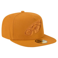 Philadelphia Eagles New Era Color Pack A-Frame 59FIFTY Fitted Hat - Brown Hats