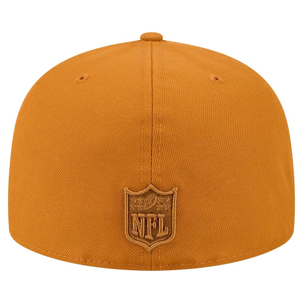 Pittsburgh Steelers New Era Color Pack A-Frame 59FIFTY Fitted Hat - Brown Hats