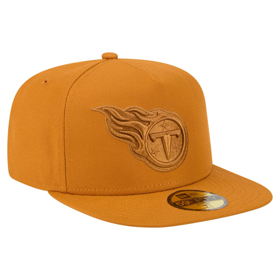 Tennessee Titans New Era Color Pack A-Frame 59FIFTY Fitted Hat - Brown Hats