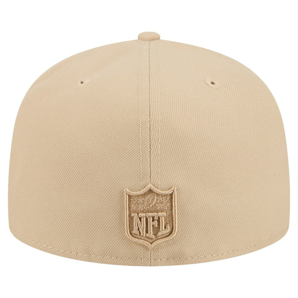 Detroit Lions New Era Color Pack A-Frame 59FIFTY Fitted Hat - Light Beige Hats