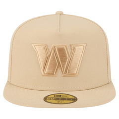 Washington Commanders New Era Color Pack A-Frame 59FIFTY Fitted Hat - Light Beige Hats
