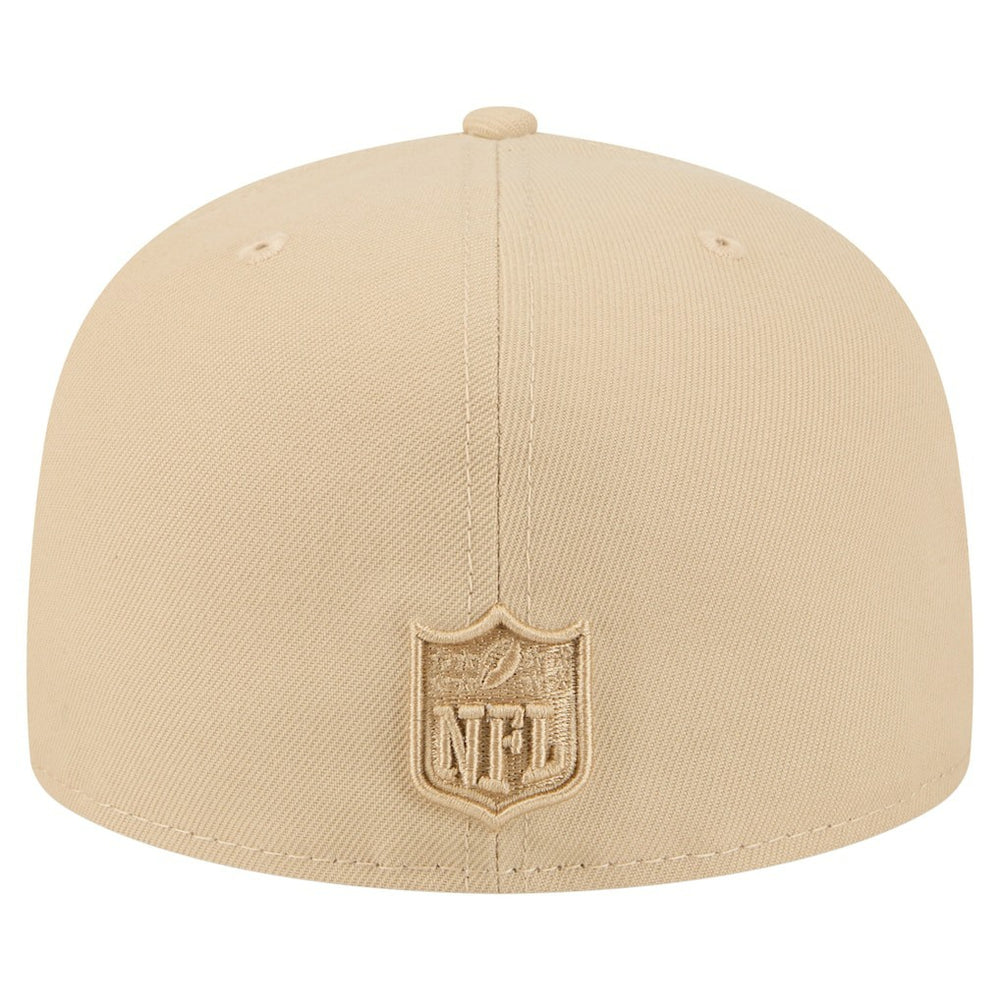 Los Angeles Chargers New Era Color Pack A-Frame 59FIFTY Fitted Hat - Beige Hats