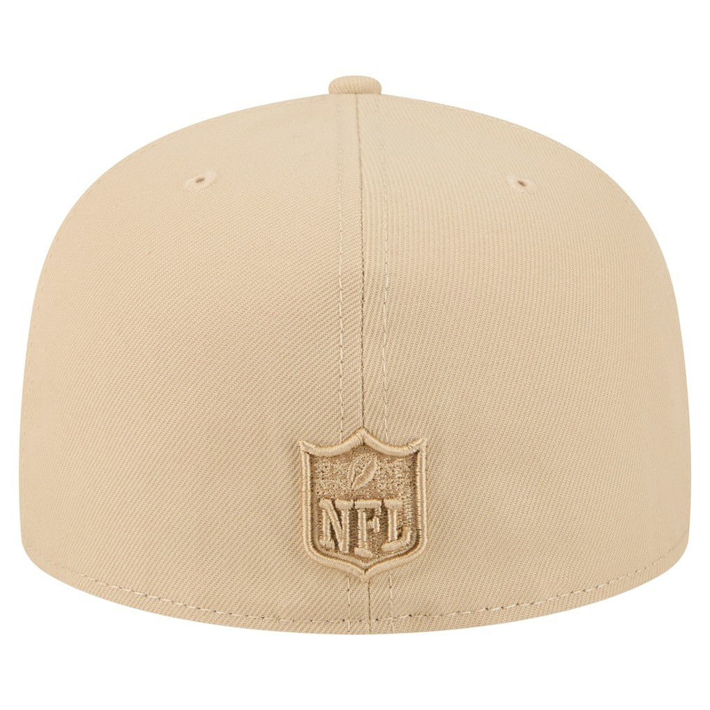 Miami Dolphins New Era Color Pack A-Frame 59FIFTY Fitted Hat - Light Beige Hats