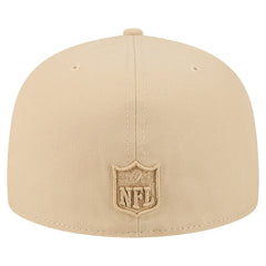 Miami Dolphins New Era Color Pack A-Frame 59FIFTY Fitted Hat - Light Beige Hats