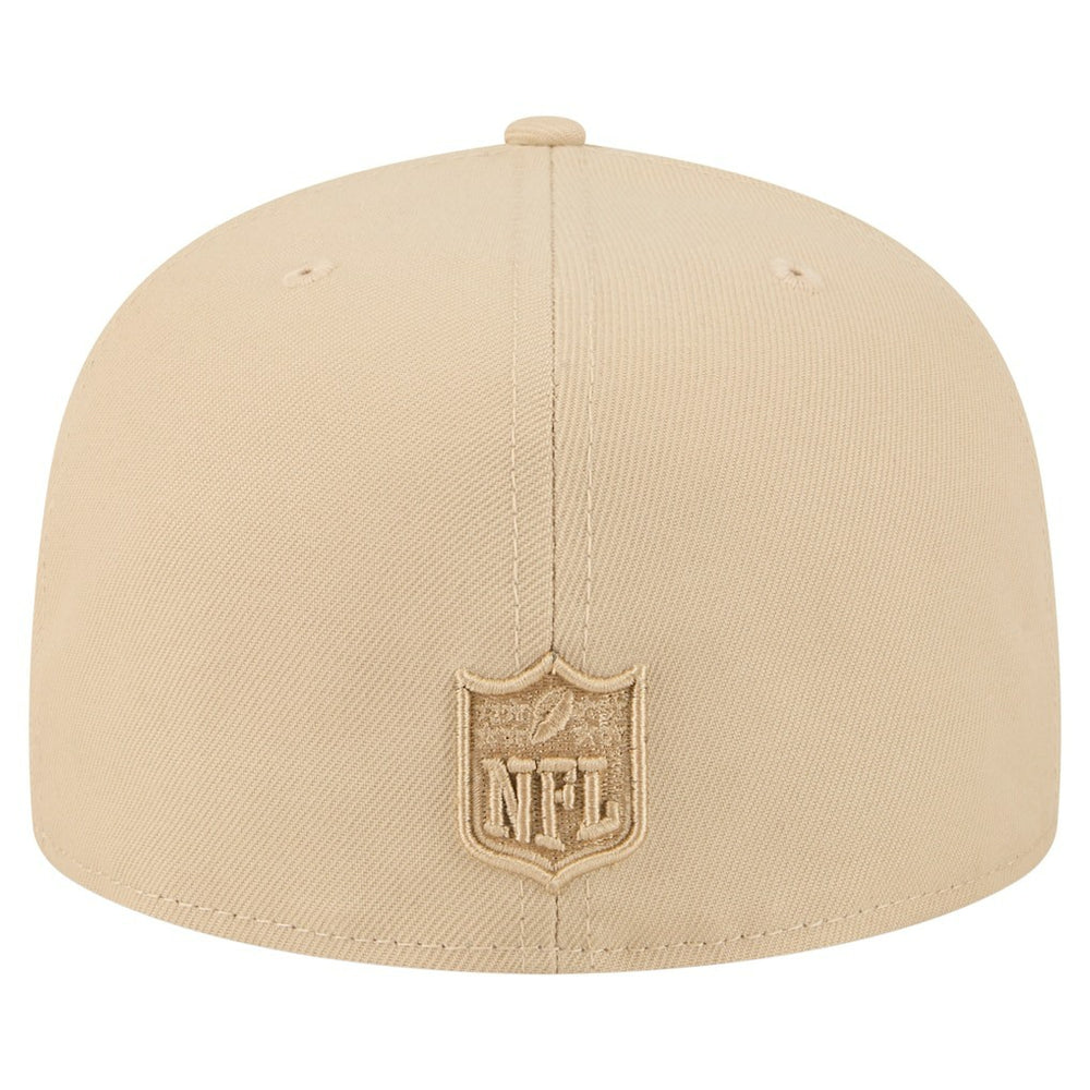 Minnesota Vikings New Era Color Pack A-Frame 59FIFTY Fitted Hat - Light Beige Hats