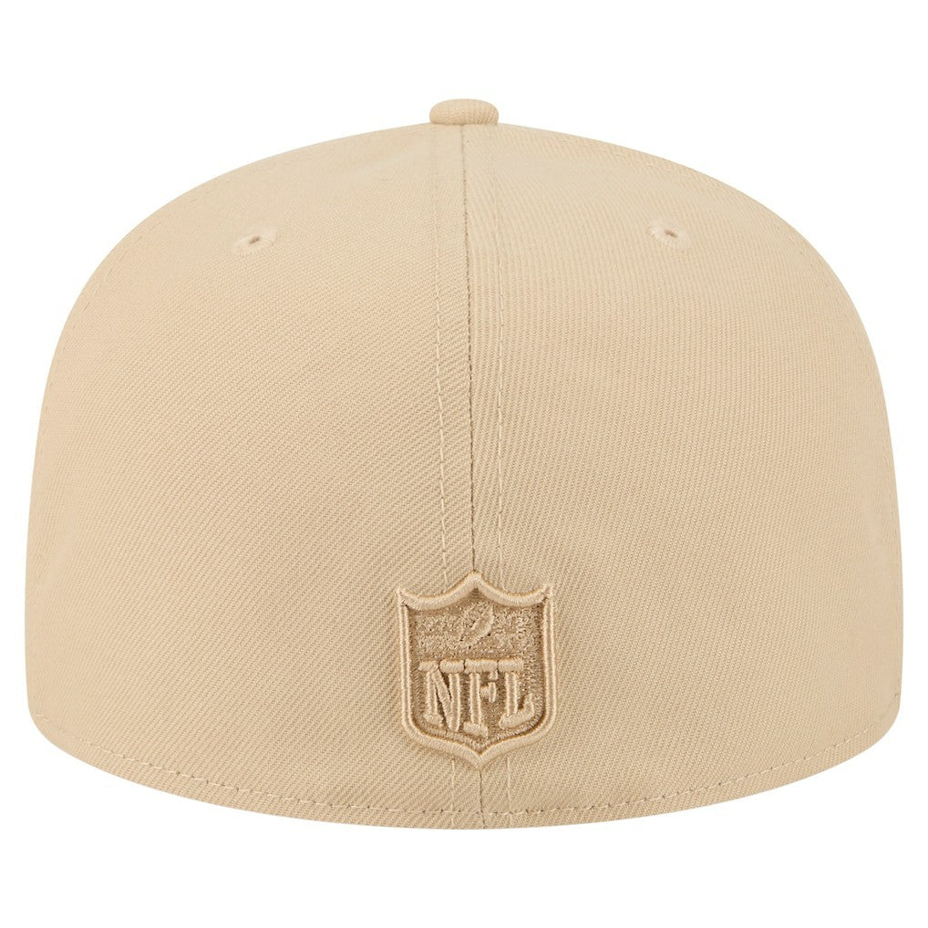 New Orleans Saints New Era Color Pack A-Frame 59FIFTY Fitted Hat - Light Beige Hats
