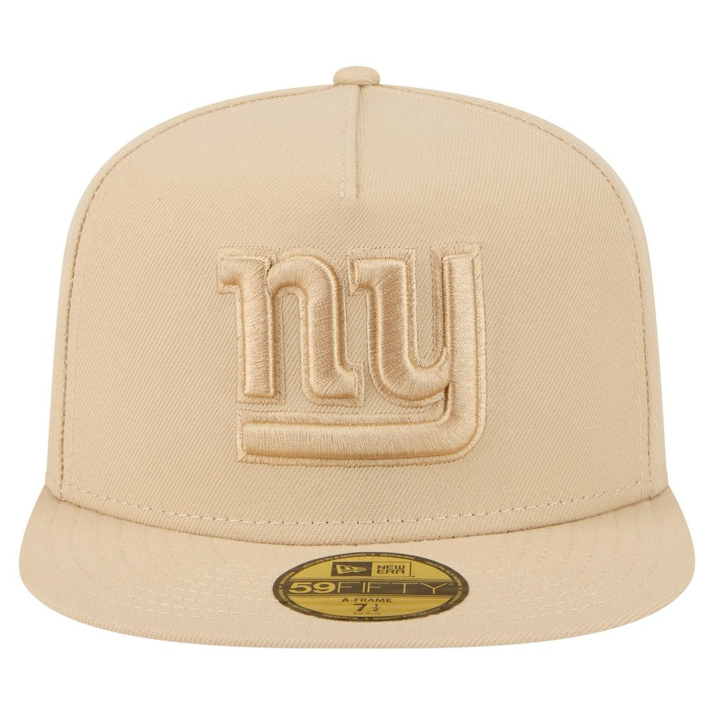 New York Giants New Era Color Pack A-Frame 59FIFTY Fitted Hat - Light Beige Hats