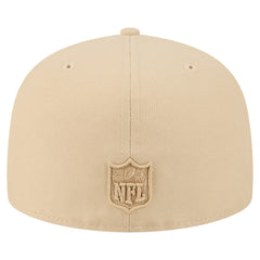 New York Jets New Era Color Pack A-Frame 59FIFTY Fitted Hat - Beige Hats