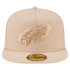 Philadelphia Eagles New Era Color Pack A-Frame 59FIFTY Fitted Hat - Light Beige Hats