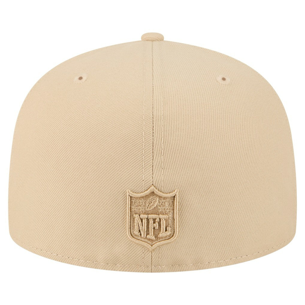 Pittsburgh Steelers New Era Color Pack A-Frame 59FIFTY Fitted Hat - Beige Hats