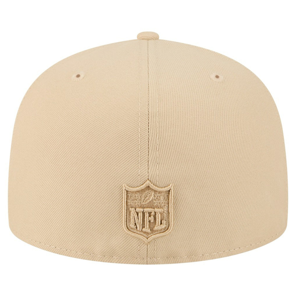 Pittsburgh Steelers New Era Color Pack A-Frame 59FIFTY Fitted Hat - Beige Hats