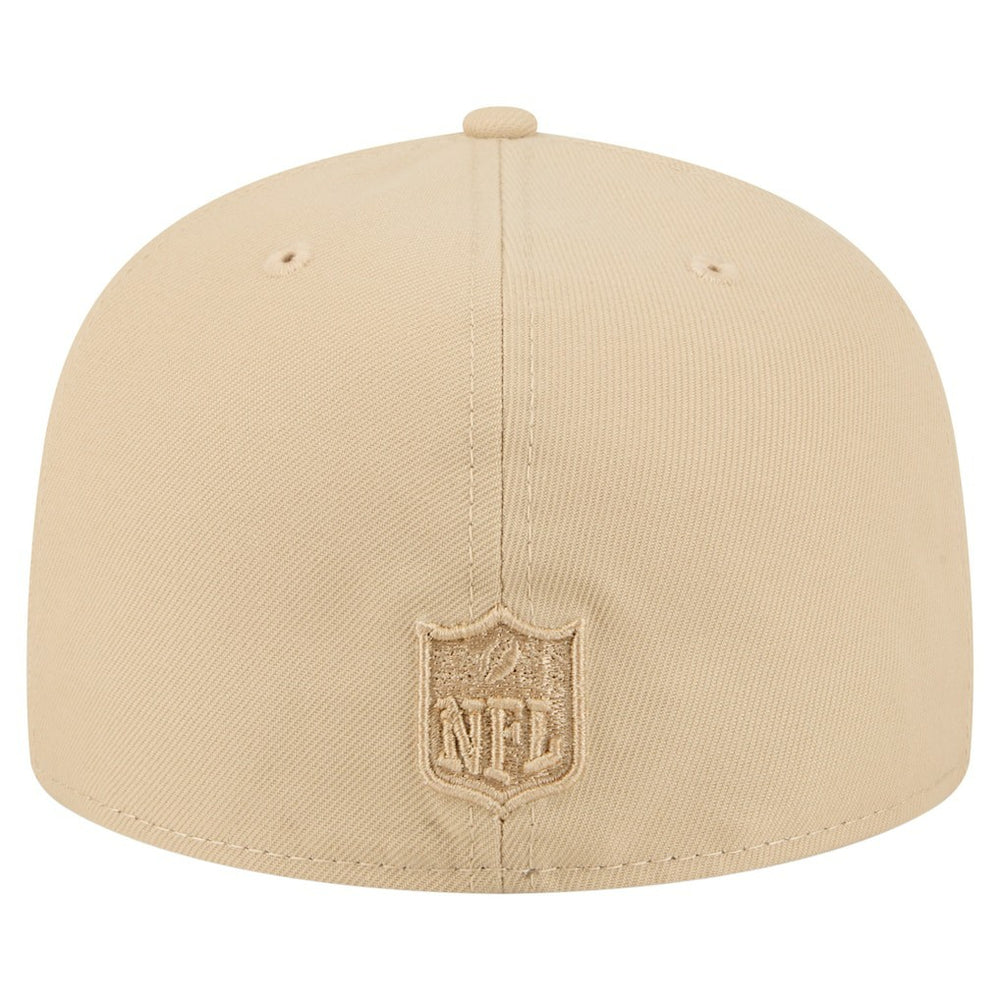Baltimore Ravens New Era Color Pack A-Frame 59FIFTY Fitted Hat - Beige Hats