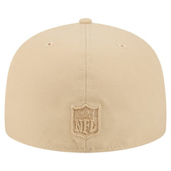 Baltimore Ravens New Era Color Pack A-Frame 59FIFTY Fitted Hat - Beige Hats